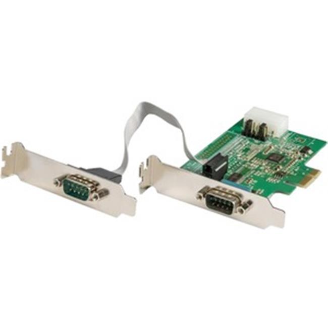 2 Port RS232 Serial Adapter Card with 16950 UART - PCIe to Serial ...