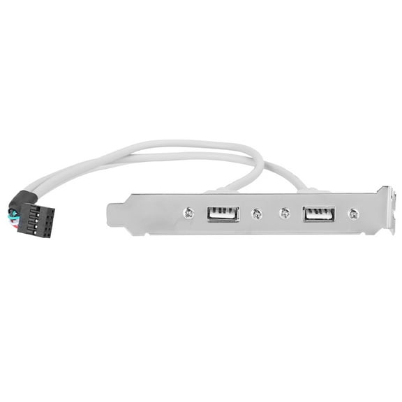 2Port Rear Panel Cable USB2.0 Computer Chassis Extension Networking Adapter C0508