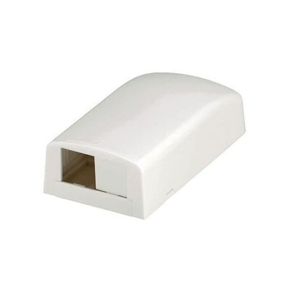 2 Port Surface Mount Box, Off White