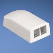 2-Port Surface Mount Box, Off White