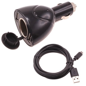 2-Port USB Car Charger 6ft Long Cable Power Cord DC Socket Adapter Micro-USB X3V for Alcatel Onyx, Insight, Apprise, Jitterbug Smart 2, Avalon V, My Flip 2 4G, Go Flip V 3 / Smartflip
