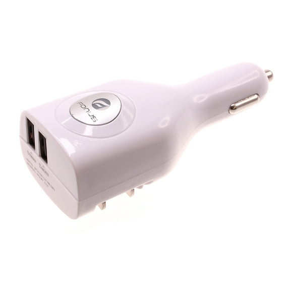 2-Port USB Car Home Charger for Cricket Vision Plus/Innovate E 5G - 2-in-1 Power Adapter DC Socket Wall