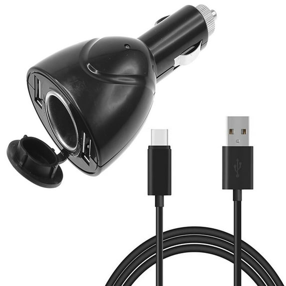 2-Port USB Charger 6ft Type-C Cable for TCL 50 Pro NxtPaper/XE 5G - Power Cord DC Socket Splitter USB-C Wire Adapter