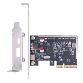 2 Port USB PCIe Expansion Card ASM1142 Chip with USB Type-C+Type A Enhances Connection and Fast Transfer
