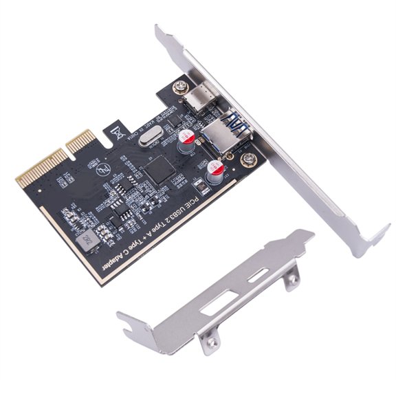 2 Port USB3.1 PCIe Card USB 3.1 PCIExpress 3.0x2 Host Controller Expansion Card ASM1142 Chip 10Gbps