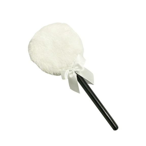 2. Portable Body Powder Puff with Long Handle, Lollipop Cosmetic Applicator for Face & Under Eye Makeup