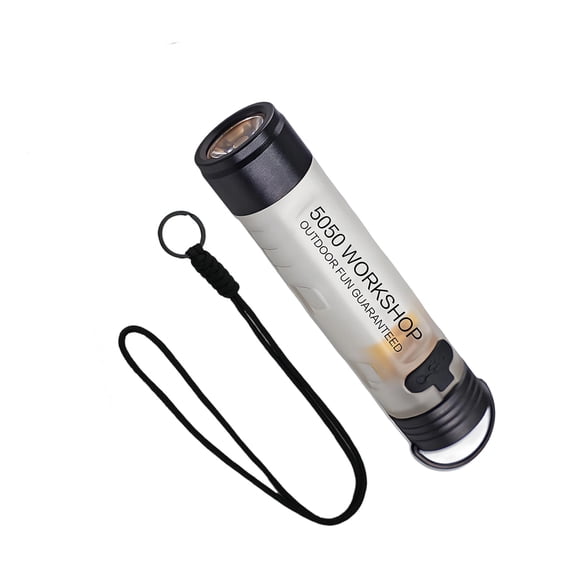 2. Portable Clip-On Work Light with Base, USB Rechargeable LED Flashlight for Hiking & Tent Atmospheres