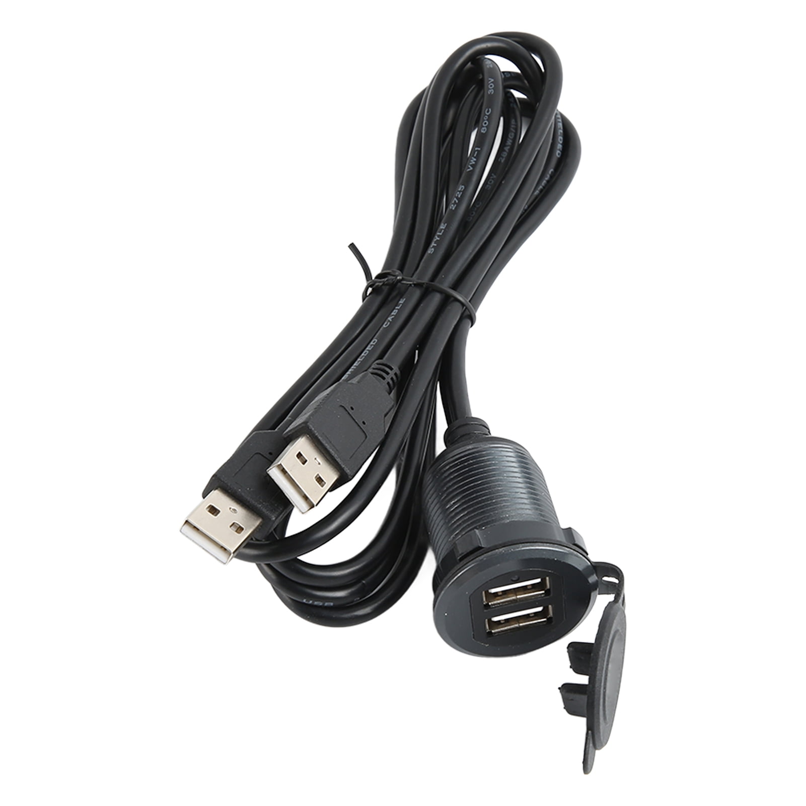 2 Ports Dual USB 2.0 Male to USB 2.0 Female 3.3ft 480Mbps Professional Plug and Play USB Dash