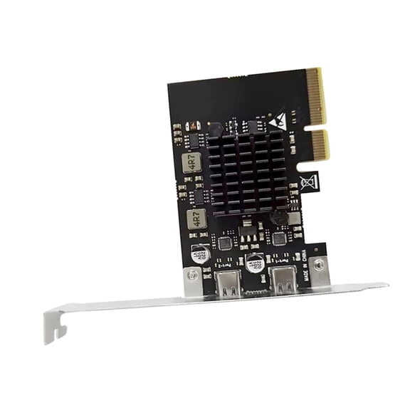 2 Ports PCIE3.0x2 USB3.2 TypeC Expansion Card ASM3142 Control Chip 20Gbps Fast Stable Efficient Performances
