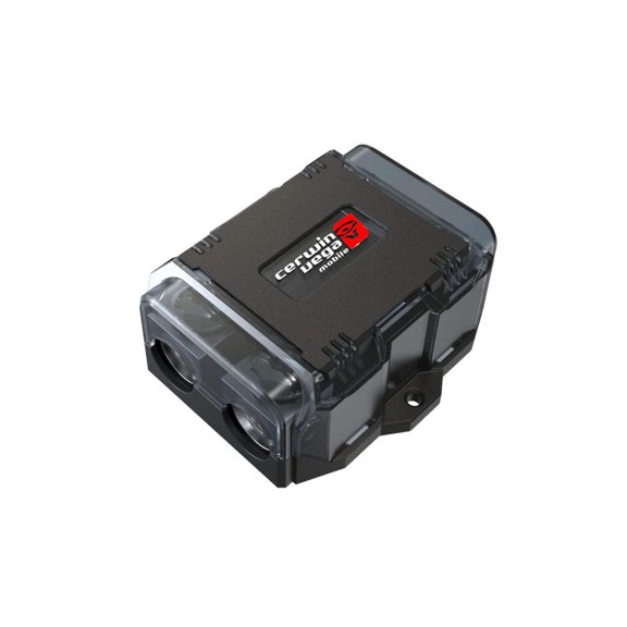 Cerwin Vega (1) 0/1 Gauge Input (2) 0/1 Gauge Outputs - Dual ANL Fuse Holder Distribution Block - ANL2