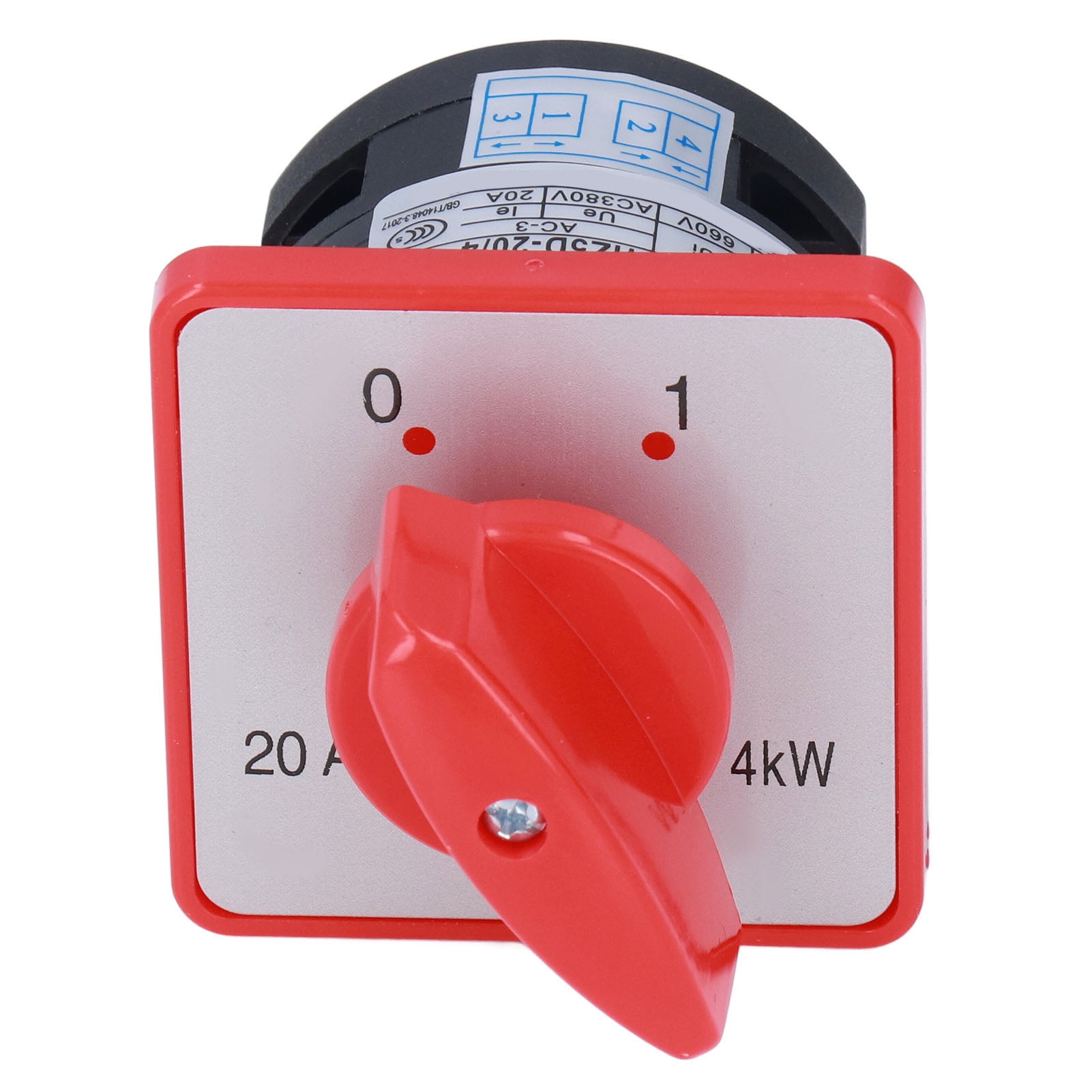 2 Position Switch, Changeover Switch 1 Pole 2 Position AC 380V 20A