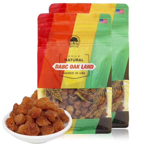 2 Pound Natural Dried Longan 100% Fruit Meat, Premium Thailand Sun Dried Longan, Naturally Sweet, Gluten-Free, Vegan, High in Vitamins, Dried Fruit Supplement