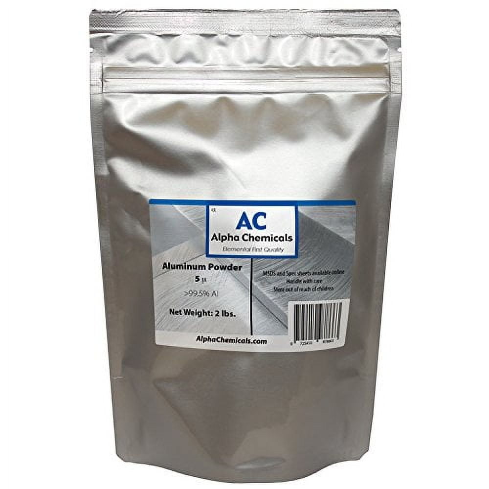 2 Pounds - Aluminum - 5 Micron - Alpha Chemicals