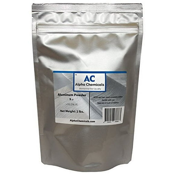 2 Pounds - Aluminum - 5 Micron - Alpha Chemicals