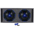 thumbnail image 1 of (2) Power Acoustik MOFO-124X 12" 2700w Car Subwoofers+Vented Sub Box Enclosure, 1 of 15