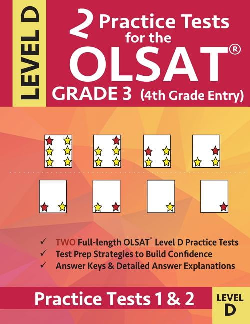 2 Practice Tests for the OLSAT Grade 3 (4th Grade