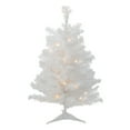 thumbnail image 1 of 2' Pre-Lit LED White Medium Artificial Christmas Tree - Clear Lights, 1 of 3