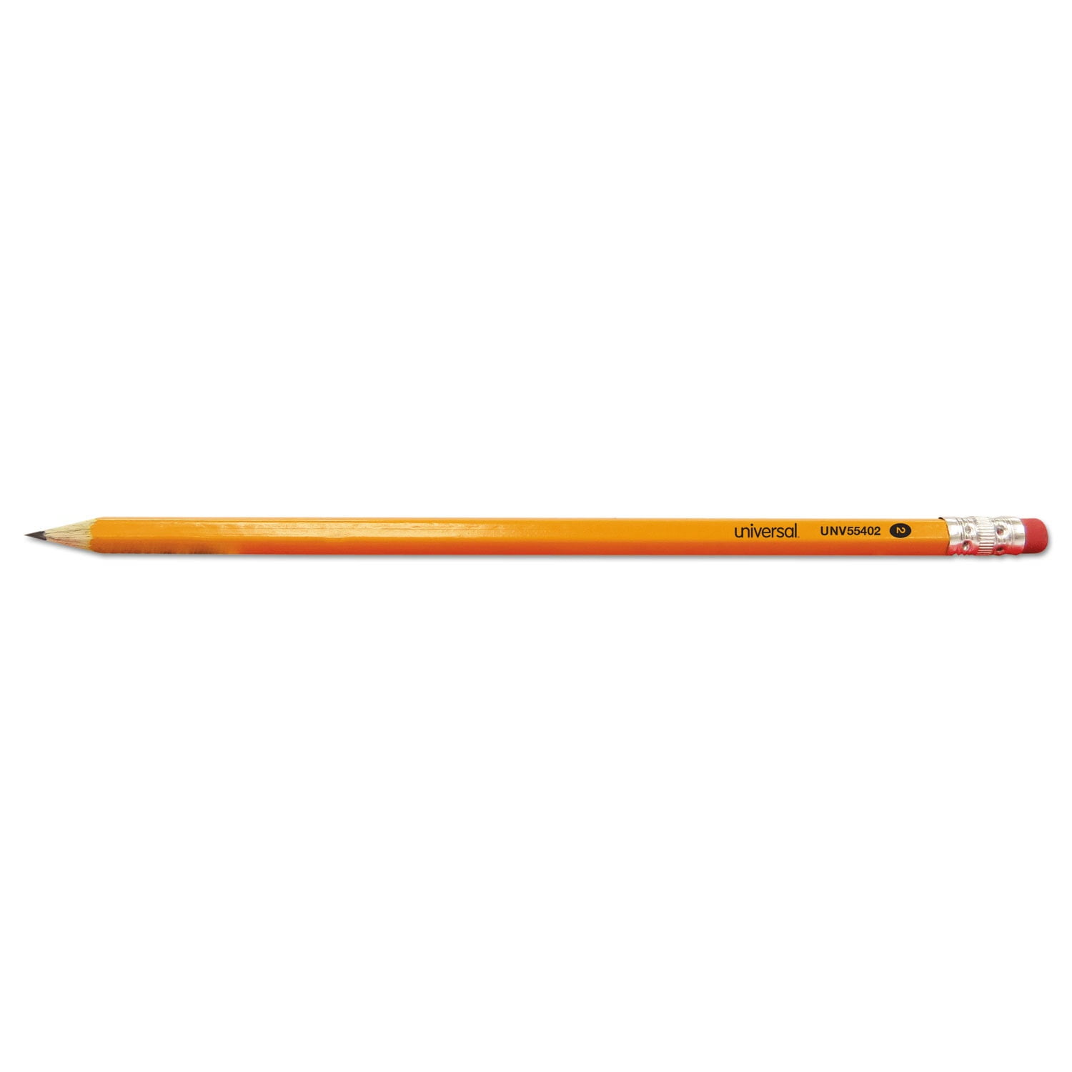 #2 Pre-Sharpened Woodcase Pencil, Hb (#2), Black Lead, Yellow Barrel ...