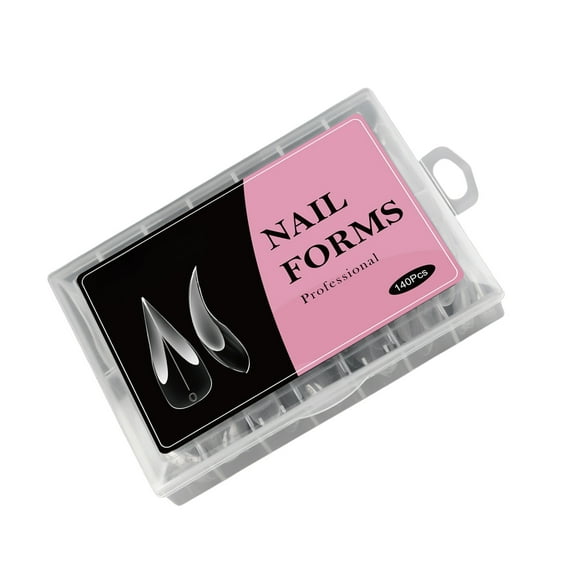 2. Precisions Calibrated Nails Forms, Transparent ABS Molds For Salon & Home Gel Extensions, Full Coverage Design