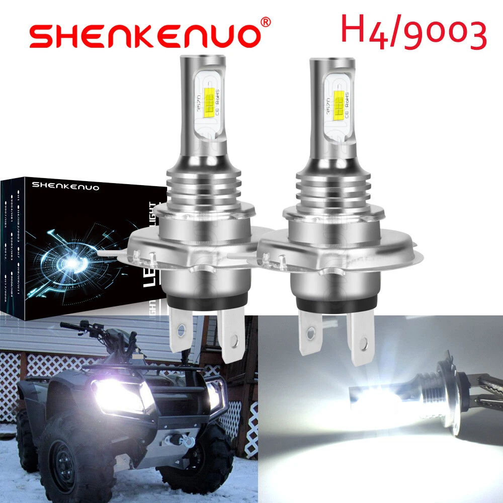 2 Premier H/L Beam Led Headlight Bulbs For 2012-2024 Kawasaki Brute Force 300