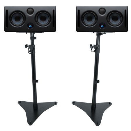 (2) Presonus Eris E44 85w Powered Dual 4" MTM Studio Monitors+Adjustable Stands