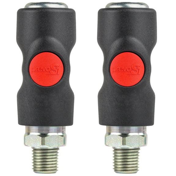 2 Prevost Truflate Air Hose Coupler USI061251 1/4" NPT Automotive Style PrevoS1