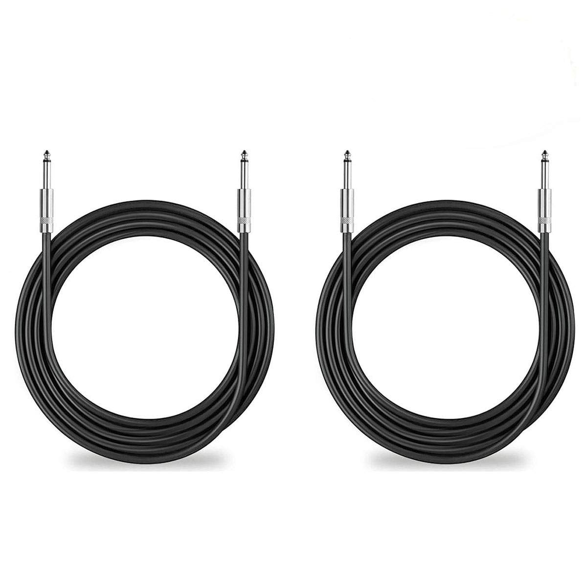 2 25 FT 1/4" to 1/4" Pro Audio PA DJ Sound Amplifier AMP to Speaker Cable Cord