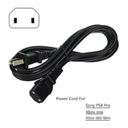 Replacement 2-Prong AC Power Cord Compatible with Sony PlayStation 4 Pro PS4 Pro Game Console