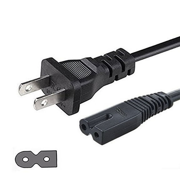 2 Prong AC Power Cord for Vizio D/E/M Series HDTV, Vizio Sound Bar Supply Cable Replacement