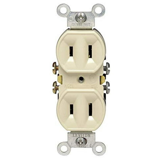 2-Prong Plug Duplex OutletSingle Pack