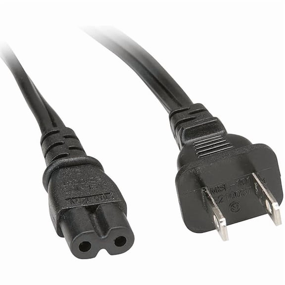 2 Prong Printer Power Cord/Printer Power Cable for Canon PIXMA MP160 And Many Different Other Model Canon HP,Lexmark,Dell,Brother,Epson.