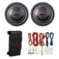 thumbnail image 1 of 2) Pyle PLPW6D 6" 1200W Car Subwoofers Subs, R1002 200W 2-Channel Amp, & Amp Kit, 1 of 10