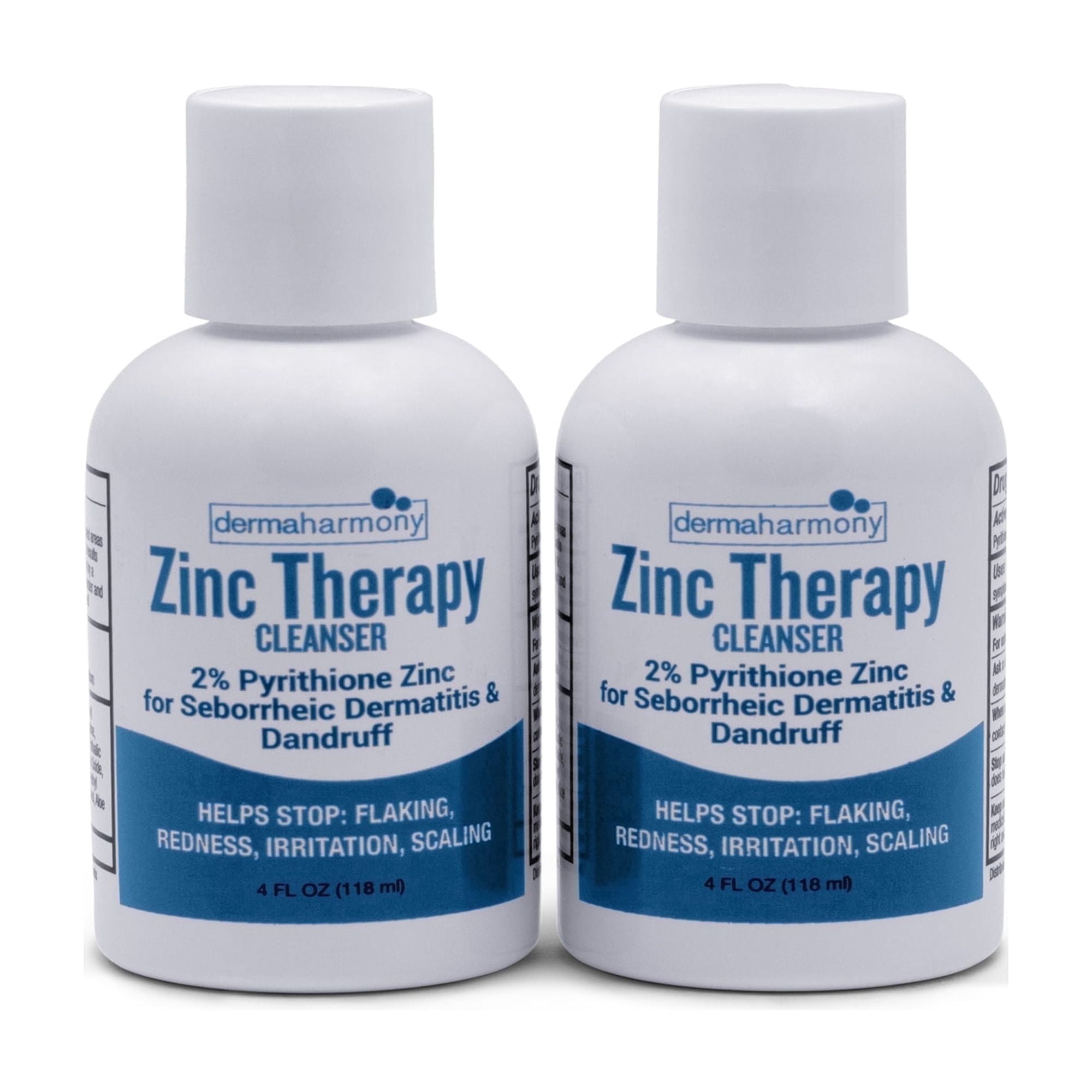 DermaHarmony 2% Pyrithione Zinc Cleanser Liquid, 4 fl oz Each, 2