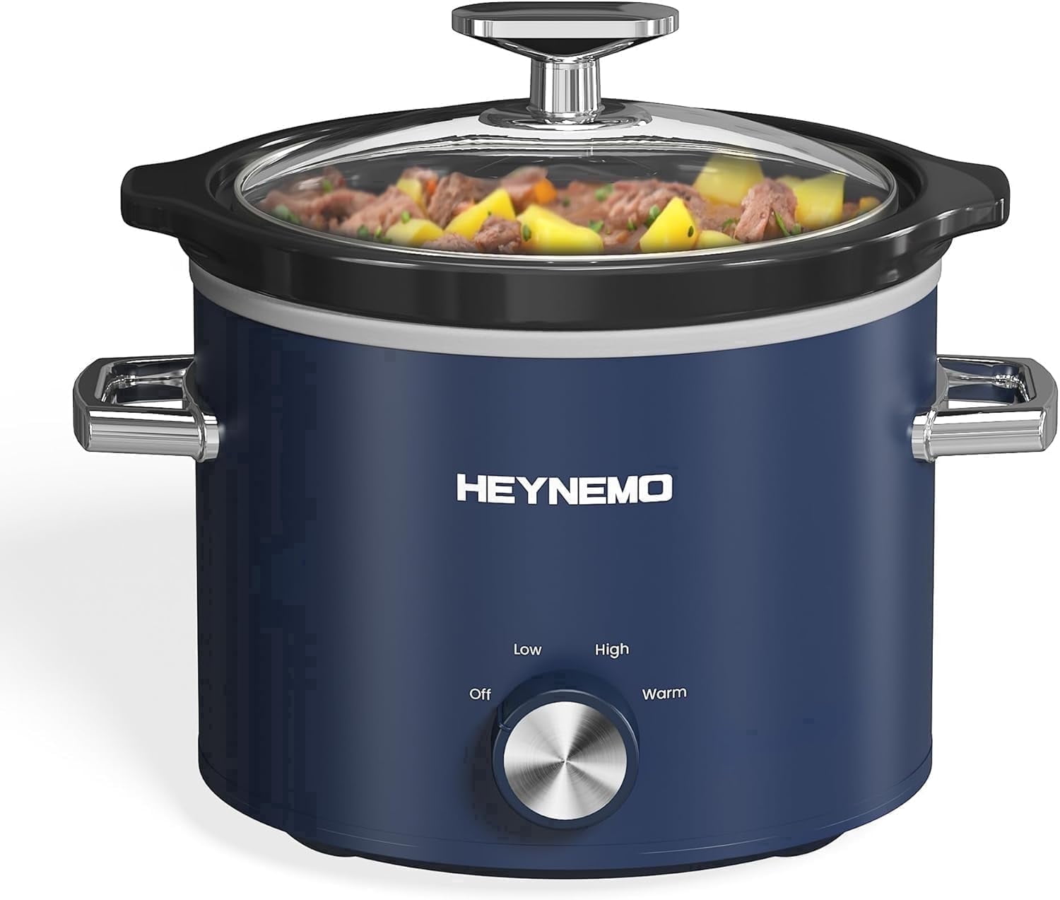 Reduction Pot 2 QT Small Slow Cooker, 3 Adjustable Temp, Upgraded Ceramic Pot, Easy ...