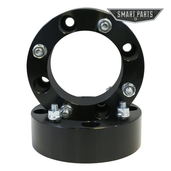 2 QTY 2" 4x137 Black ATV Wheel Spacer Adapters Center Bore110mm Studs M10-1.25