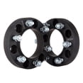 thumbnail image 1 of 2 QTY Black Wheel Spacers Adapters 1.5" fits all 6x5.5 (6x139.7) vehicle to 6x5.5 wheel patterns with 12x1.5 threads - Fits Toyota Isuzu, 1 of 1