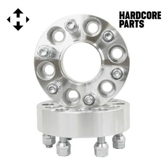 2 QTY Wheel Spacers Adapters 1.5" fits all 6x4.5 (6x114.3) Hubcentric vehicle to 6x4.5 wheel patterns with 12x1.25 threads - Fits Nissan Frontier Pathfinder Xterra