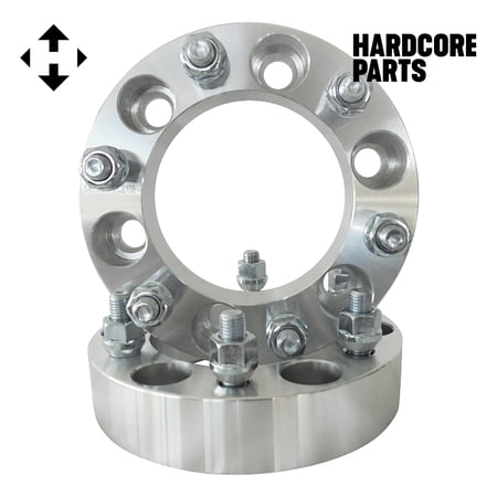 2 QTY Wheel Spacers Adapters 1.5" fits all 6x5.5 (6x139.7) vehicle to 6x5.5 wheel patterns with 14x1.5 threads - Compatible with Toyota Isuzu