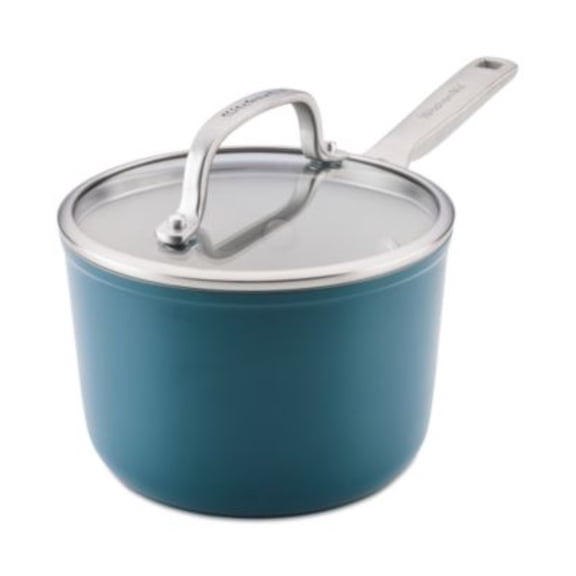 2-Qt. Hard-Anodized Ceramic Induction Saucepan with Lid
