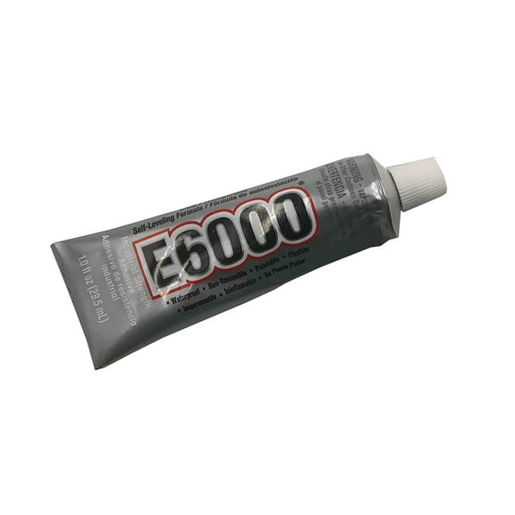 2 Qty - 1 Fl Oz Easy-Use E6000 Industrial Strength Adhesive Tube - for Crafts/Jewelry/Wood/Metal/Glass/Ceramics - N'icePackaging
