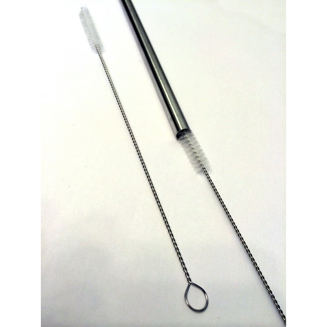 2 Qty Drink Straw Cleaning Brush Bristle Cleaner for Stainless Steel
