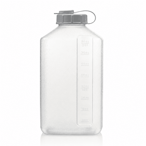 2-Quart (64 oz) Refrigerator Shaker Bottle & Juice Pitcher with Engraved Measurements