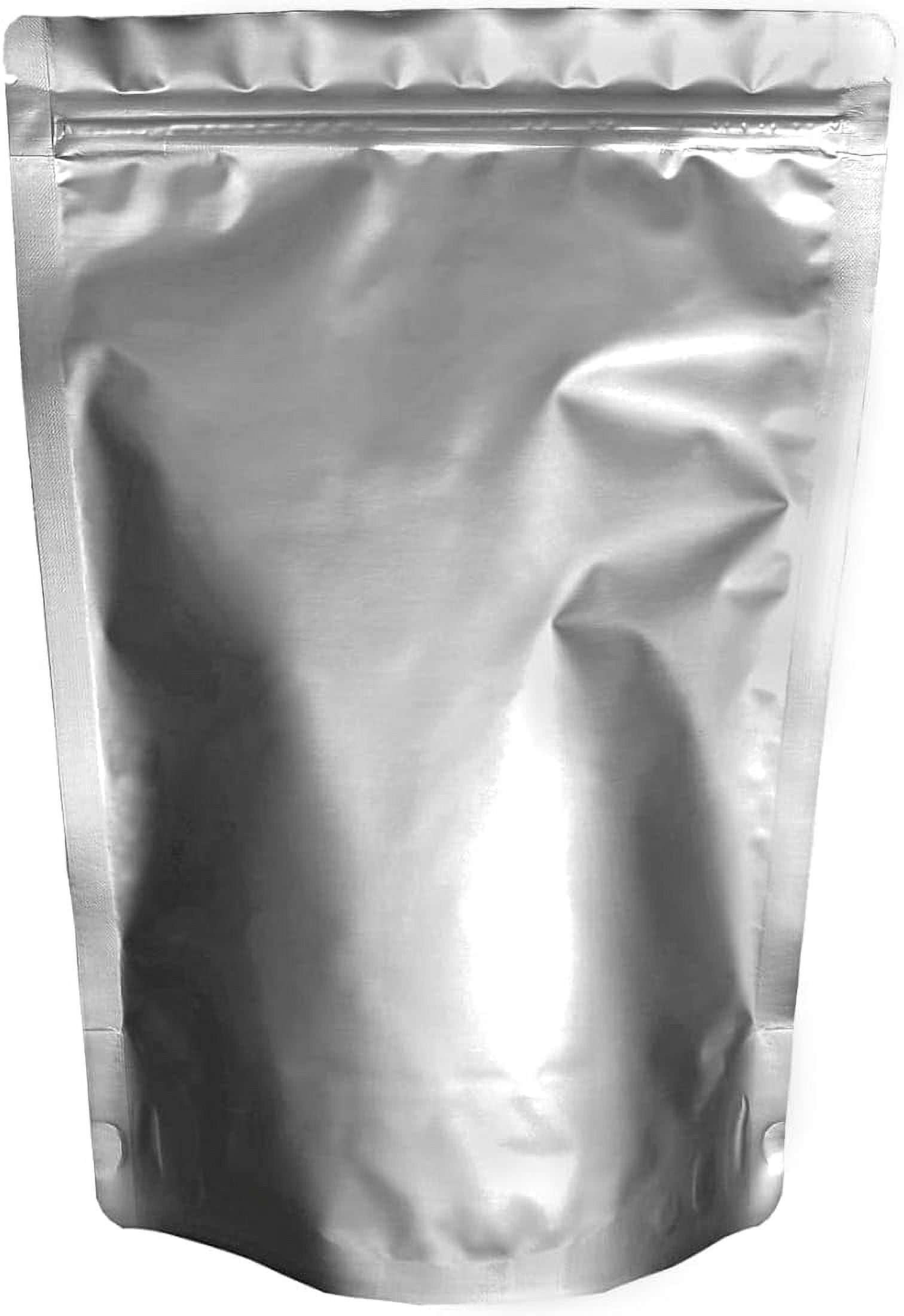 Quart Zip Gusset Mylar-Taschen 7 Mil + 100 Cc Sauerstoffabsorber – Für Langfristige Lebensmittelaufbewahrung (Notvorrat)