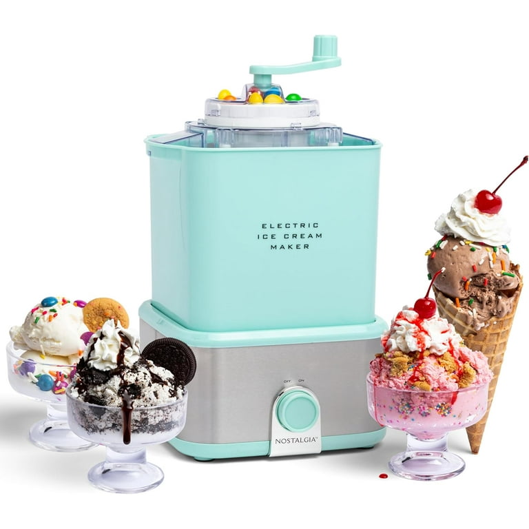 2 Quart Digital Electric Ice Cream for Homemade Ice Cream No Salt or Ice Required Overnight Chill Canister Stainless Steel Walmart