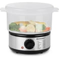 2 Quart Elcteric Food Vegetable Steamer with BPAFree Steamer Tray, Auto Shutoff 60min Timer