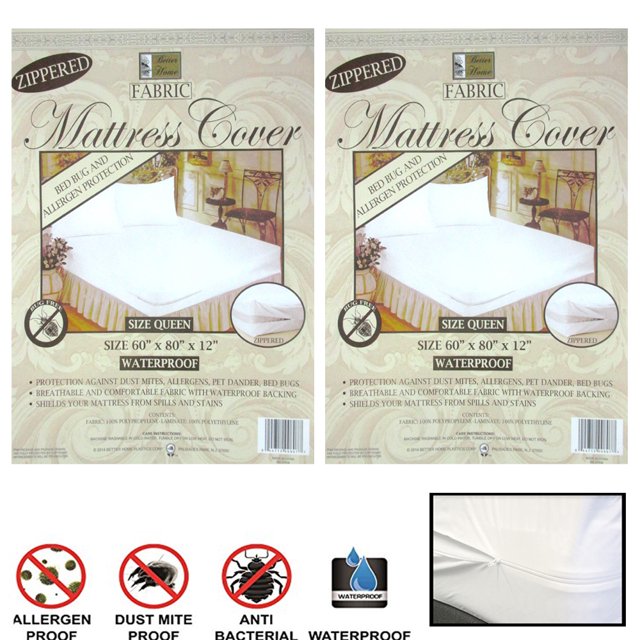 All Top Bargains Queen Size Zippered Mattress Protector, Waterproof