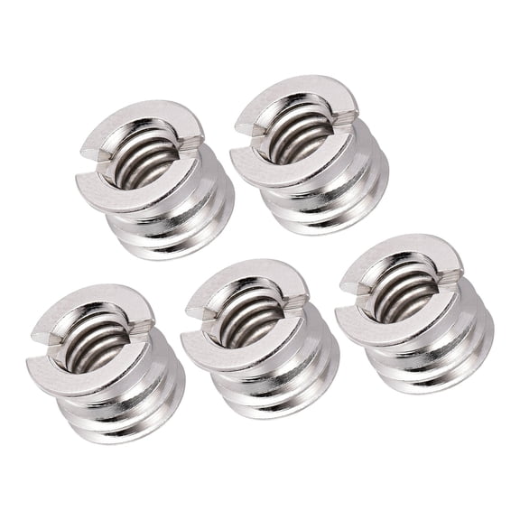 2. Quick-Release 1/4" 3/8" Thread Converter for Camera Tripods Heavy-Duty Metal Construction DSLR Mount Compatibility