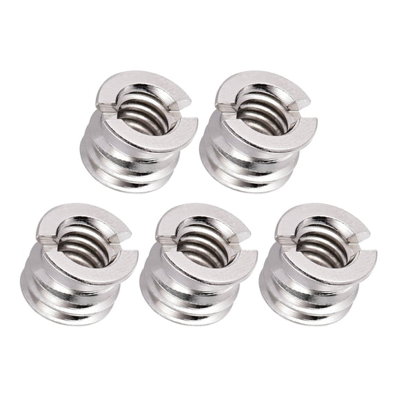 2. Quick-Release 1/4" 3/8" Thread Converter for Camera Tripods Heavy-Duty Metal Construction DSLR Mount Compatibility