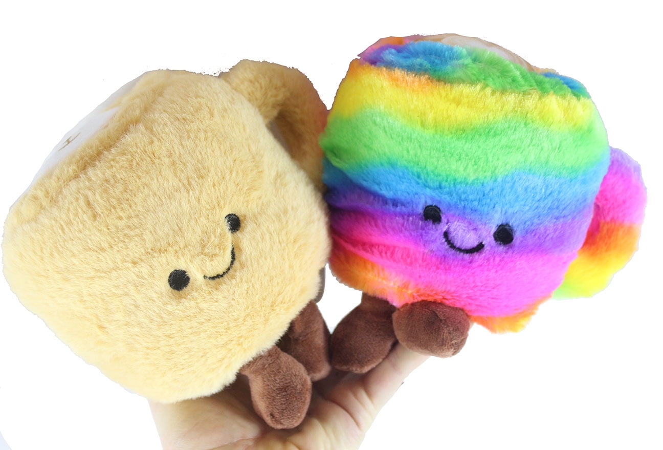 2 RANDOM Coffee Cup Plush Toy - Cute Latte Stuffed Animals - Adorable ...