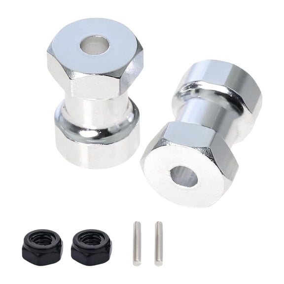 2 RC Wheel Adapters Aluminum Alloy Lightweight Drive Spacers for 58346 the Grasshopper 2005 RC Car Upgrade